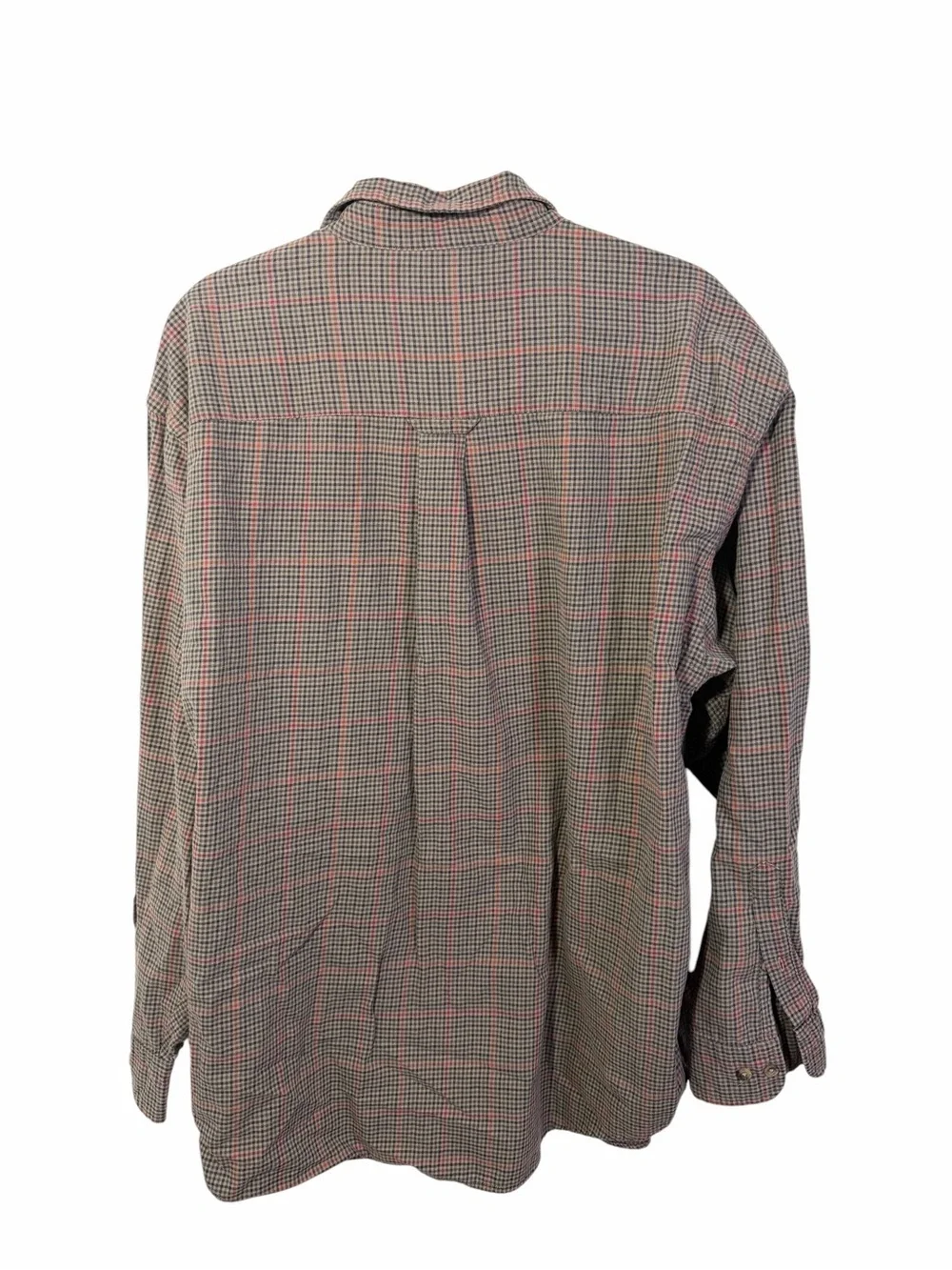 Pendleton Men's Button-Up Plaid Shirt - Brown & Red 100% Cotton